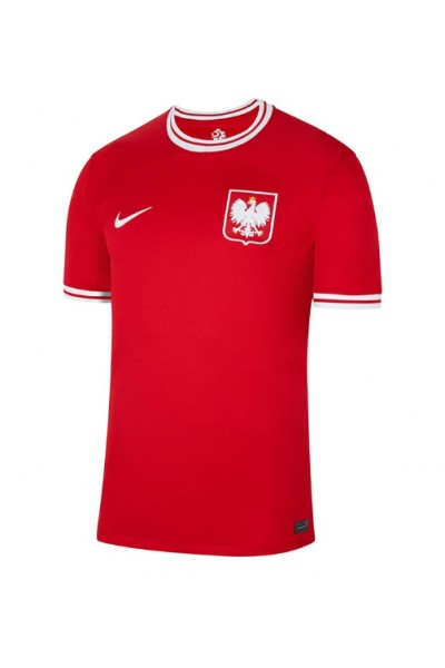 Fotbalové Dres Polsko Venkovní Oblečení MS 2022 Krátký Rukáv
